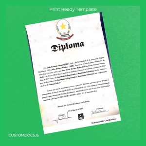 custom Angola Universidade 11 de Novembro Bachelor's Degree in Engineering of Organization and Industrial Maintenance File Preview - CustomDocs