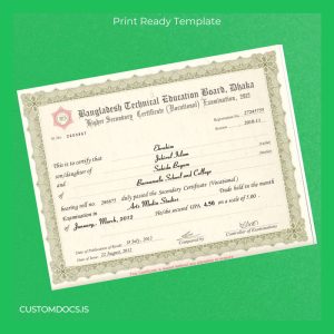 custom Bangladesh Barnamala School and College Higher Secondary Certificate Vocational File Preview - CustomDocs