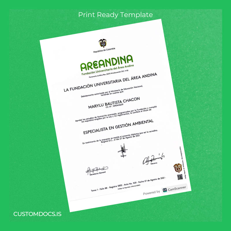 Custom Colombia La Universidad Francisco de Paula Santander Bachelor of Industrial Engineering Template page 2 File Preview - CustomDocs