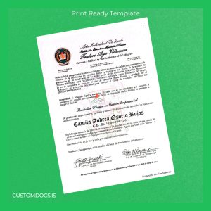 custom Ecuador Teodoro Aya Villaveces Technical Institute Technical Bachelor in Business Management Certificate File Preview - CustomDocs