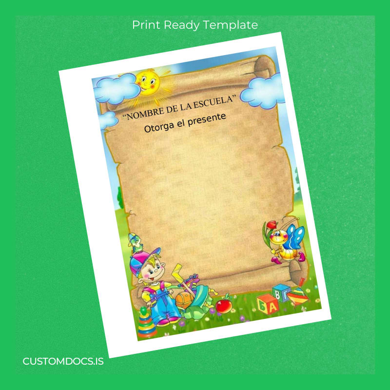 Custom Ecuador Unidad Educativa _NOMBRE DE LA ESCUELA_ Diploma Template page 3 File Preview - CustomDocs