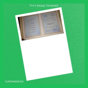 custom Germany Hochschule für Wirtschaft Diplom Certificate Template File Preview - CustomDocs