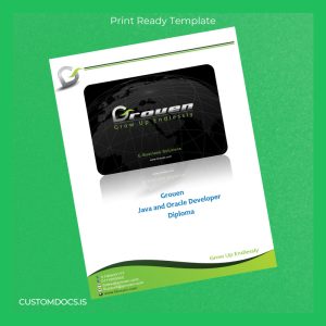 custom Grouen Java and Oracle Developer Diploma File Preview - CustomDocs