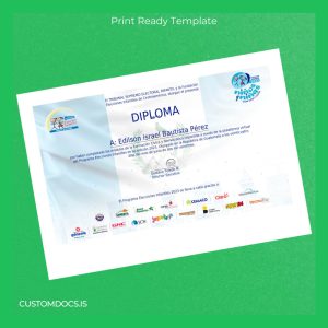 custom Guatemala Fundación Elecciones Infantiles Diploma File Preview - CustomDocs