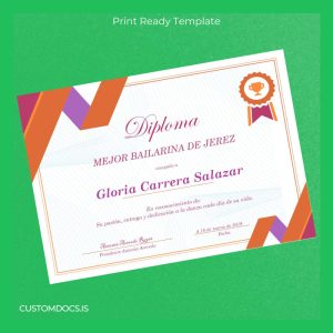 custom Guatemala Iglesia Católica de la Aldea Chicacnab de San Pedro Carchá Recognition Diploma File Preview - CustomDocs