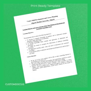 custom India Aligarh Muslim University Diploma in Educational Counselling Skills File Preview - CustomDocs