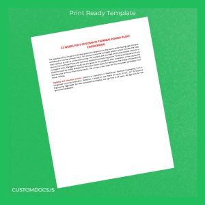 custom India Institute of Technology Post Diploma in Thermal Power Plant Engineering File Preview - CustomDocs