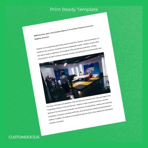 custom India NIMS University Post Graduate Diploma in TV and Film Production File Preview - CustomDocs