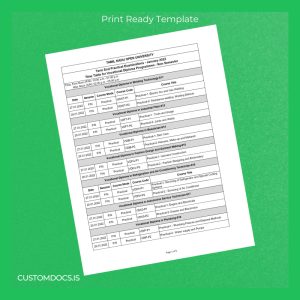 custom India Tamil Nadu Open University Vocational Diploma Template File Preview - CustomDocs