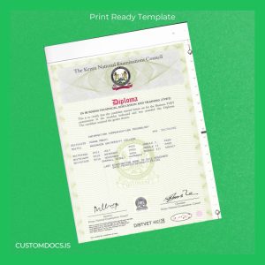 custom Kenya Machakos University College Diploma in Information Communication Technology Template File Preview - CustomDocs