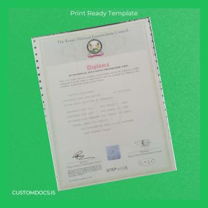 custom Kenya Thika Institute of Technology Diploma in Technical Education Programme TEP File Preview - CustomDocs