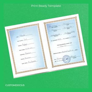 custom Kosovo Shkolla e Mesme Shkollore High School Diploma File Preview - CustomDocs