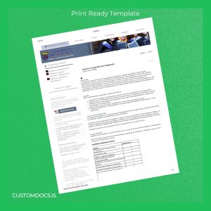 custom Malaysia University of Malaya Diploma in Human Resource Management Template File Preview - CustomDocs