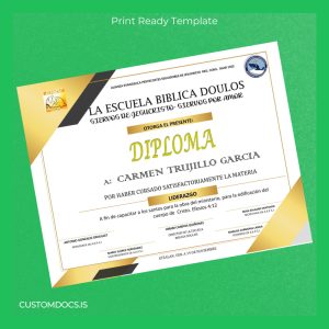 custom Mexico Escuela Bíblica Doulos Diploma in Leadership and Evangelism File Preview - CustomDocs