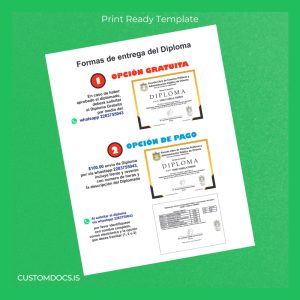 custom Mexico Escuela Libre de Ciencias Políticas y Administración Pública de Oriente Diploma in Virtual Public Security and Crime Prevention Template File Preview - CustomDocs