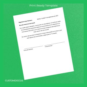 custom Mexico Escuela Mexicana del Mayab Diploma in Computer Science Template File Preview - CustomDocs