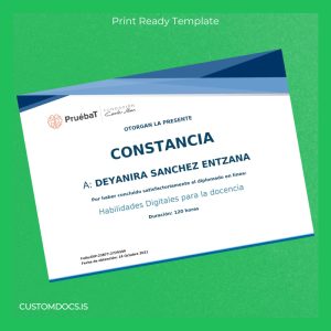 custom Mexico Fundación Carlos Slim Online Diploma in Digital Skills for Teaching Template File Preview - CustomDocs