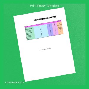 custom Mexico GRLA Diploma Template File Preview - CustomDocs