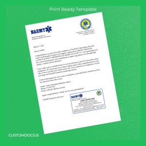 custom Mexico GRUPO VIDACEM CAPACITACION Y EMERGENCIAS MEDICAS SA DE CV Prehospital Trauma Life Support Diploma File Preview - CustomDocs