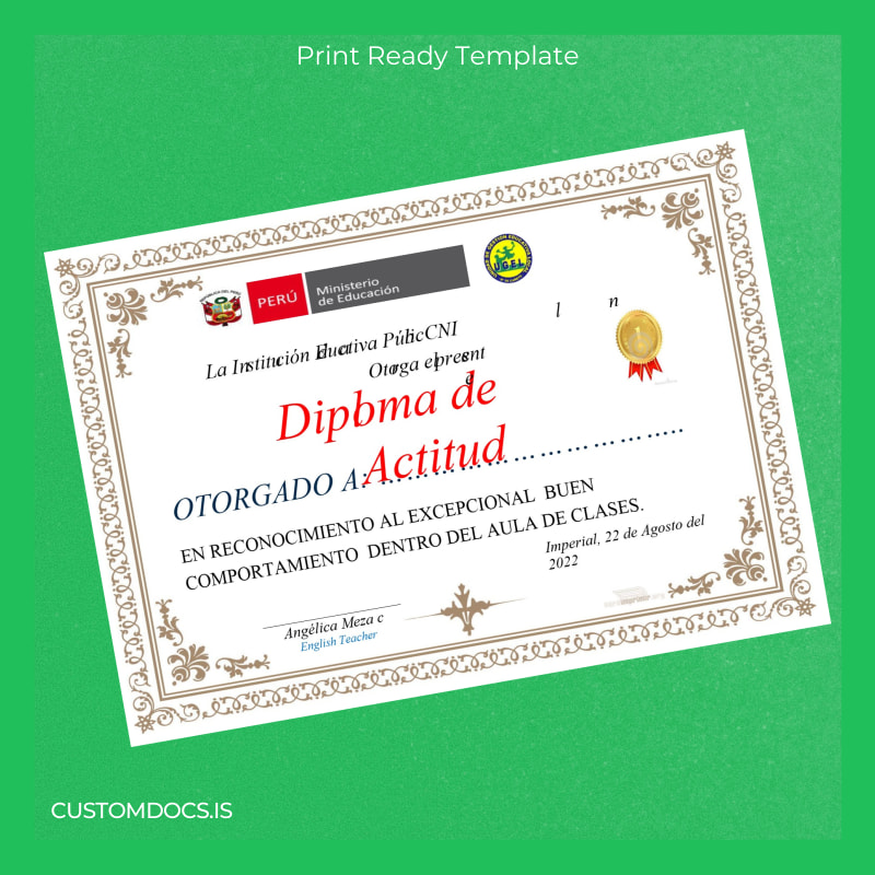 Custom Mexico Institution Blavaria Publica Diploma in Attitude Template page 7 File Preview - CustomDocs