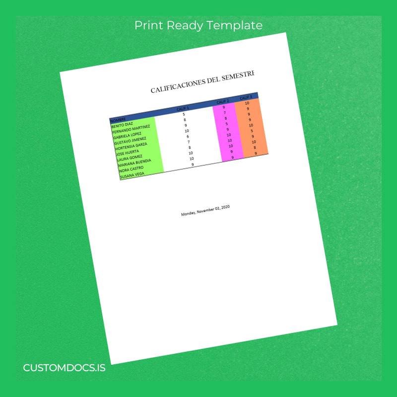 custom Mexico Institution Name Diploma Template File Preview - CustomDocs