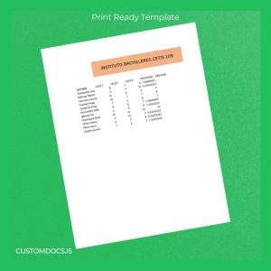 custom Mexico Instituto Bachilleres CETIS 109 Diploma Template File Preview - CustomDocs