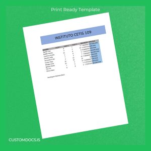 custom Mexico Instituto CETIS 109 Diploma Template File Preview - CustomDocs