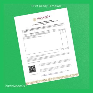 custom Mexico Instituto Mexicano Naturales AIN SPA Diploma Template File Preview - CustomDocs
