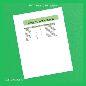 custom Mexico Instituto Patria High School Diploma File Preview - CustomDocs