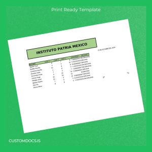 custom Mexico Instituto Patria High School Diploma Template File Preview - CustomDocs