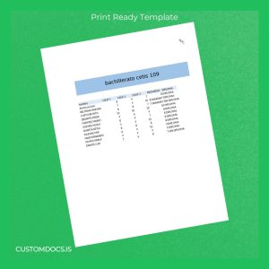 custom Mexico bachillerato cetis 109 Diploma Template File Preview - CustomDocs