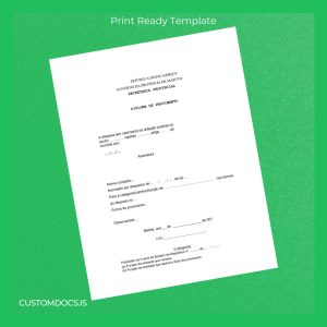 custom Mozambique Provincial Government Maputo Diploma of Appointment Template File Preview - CustomDocs