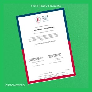 custom Panama University of Ávila Master in Artificial Intelligence Template File Preview - CustomDocs