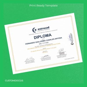 custom Peru Estrucad Technical School Diploma in BIM Calculation and Structural Design Template File Preview - CustomDocs