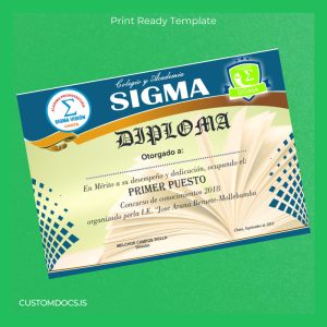 custom Peru José Arana Beruete-Mollebamba High School Diploma in Knowledge Contest 2018 File Preview - CustomDocs