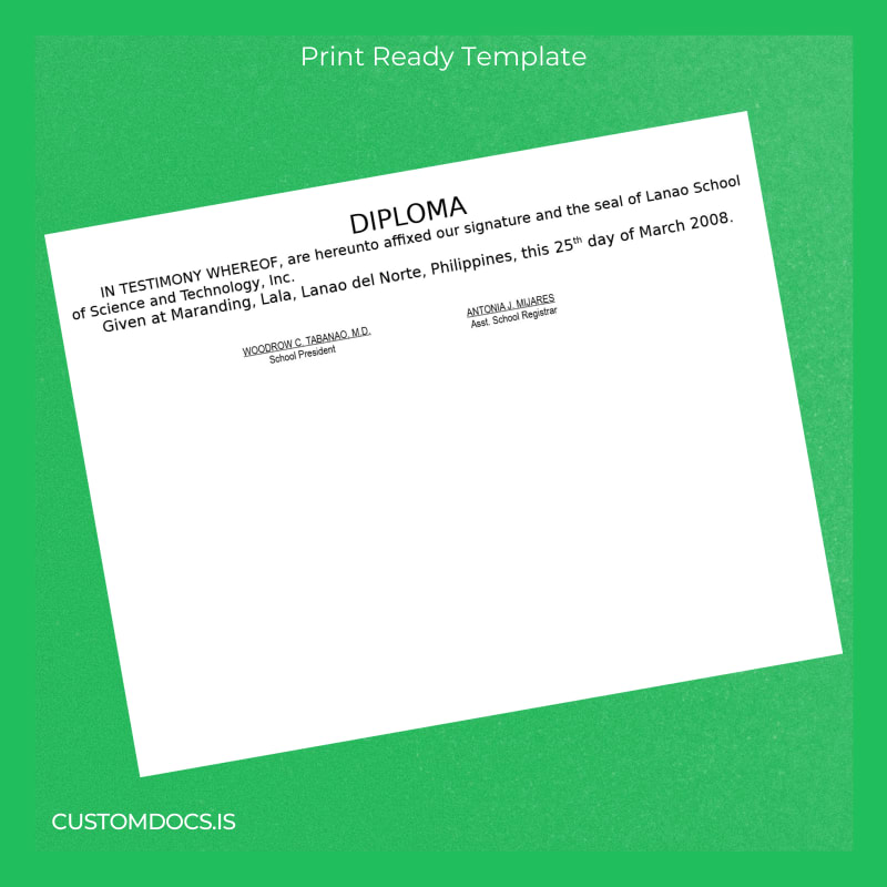 Custom Philippines Lanao School of Science and Technology Inc Two-Year Information Technology Diploma page 3 File Preview - CustomDocs