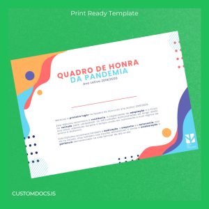 custom Portugal Diploma of Resilience 2019_2020 Template File Preview - CustomDocs