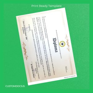 custom Portugal Instituto Superior Politécnico Privado do Luena Diploma Template File Preview - CustomDocs