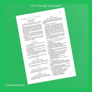 custom Portugal University of the Azores Diploma Supplement Template File Preview - CustomDocs