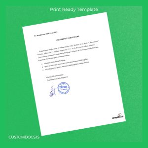 custom Romania Empaticus Participation Certificate Template File Preview - CustomDocs