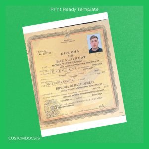 custom Romania Liceul Teoretic Internațional de Informatică High School Diploma File Preview - CustomDocs