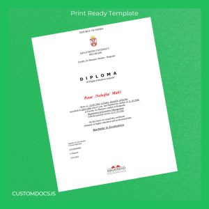 custom Serbia Megatrend University Bachelor in Economics File Preview - CustomDocs