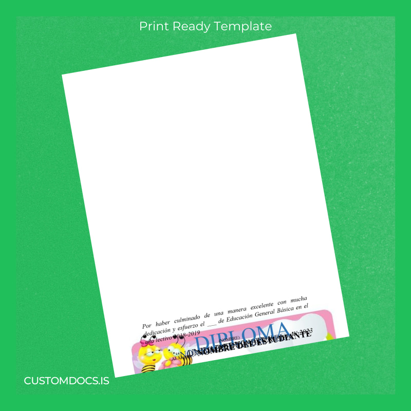 Custom Spain Educational Diploma Template page 7 File Preview - CustomDocs