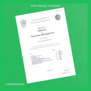 custom UK ABE Level 5 Diploma in Business Management File Preview - CustomDocs