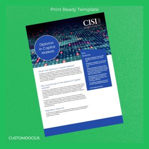 custom UK Chartered Institute for Securities and Investment Diploma in Capital Markets File Preview - CustomDocs