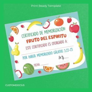 custom USA Life Church Diploma Template File Preview - CustomDocs