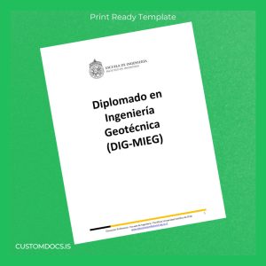 custom USA Pontificia Universidad Católica de Chile Diploma in Geotechnical Engineering File Preview - CustomDocs