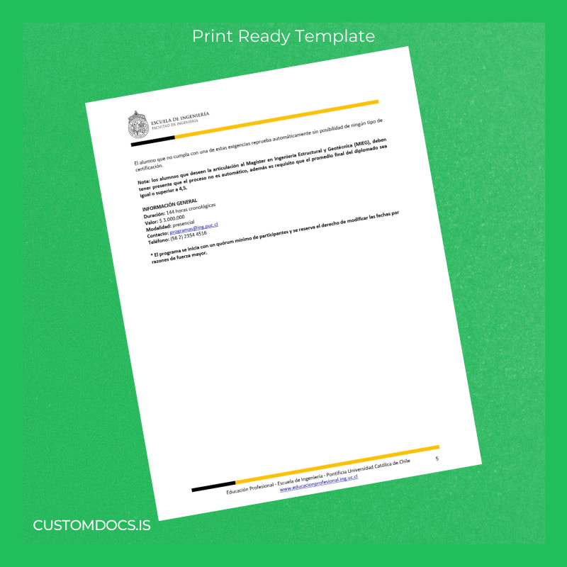 Custom USA Pontificia Universidad Católica de Chile Diploma in Geotechnical Engineering page 5 File Preview - CustomDocs
