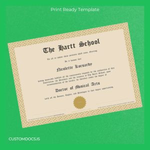 custom USA The Hartt School Doctor of Musical Arts File Preview - CustomDocs